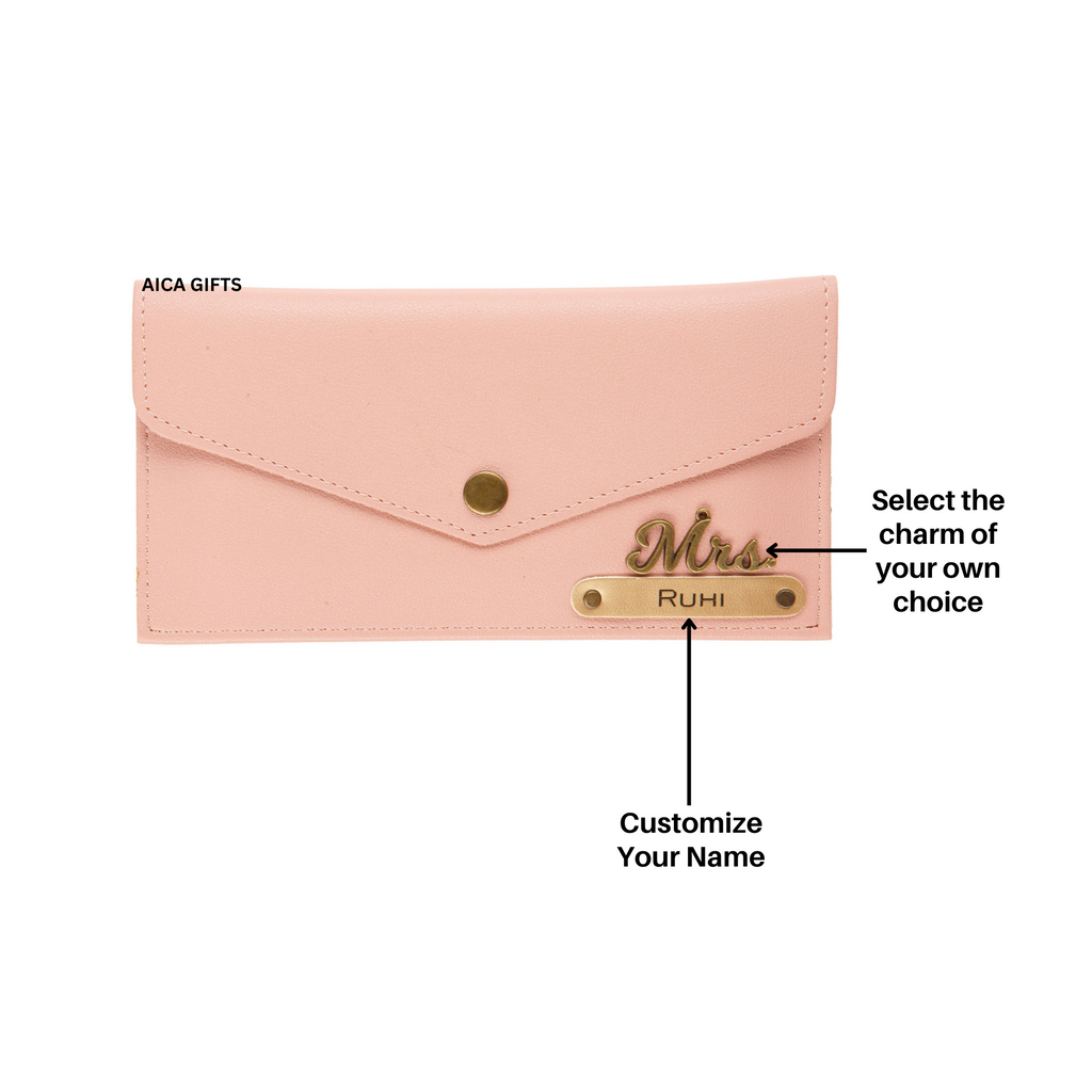 Personalized Womens Wallet -Nudepink