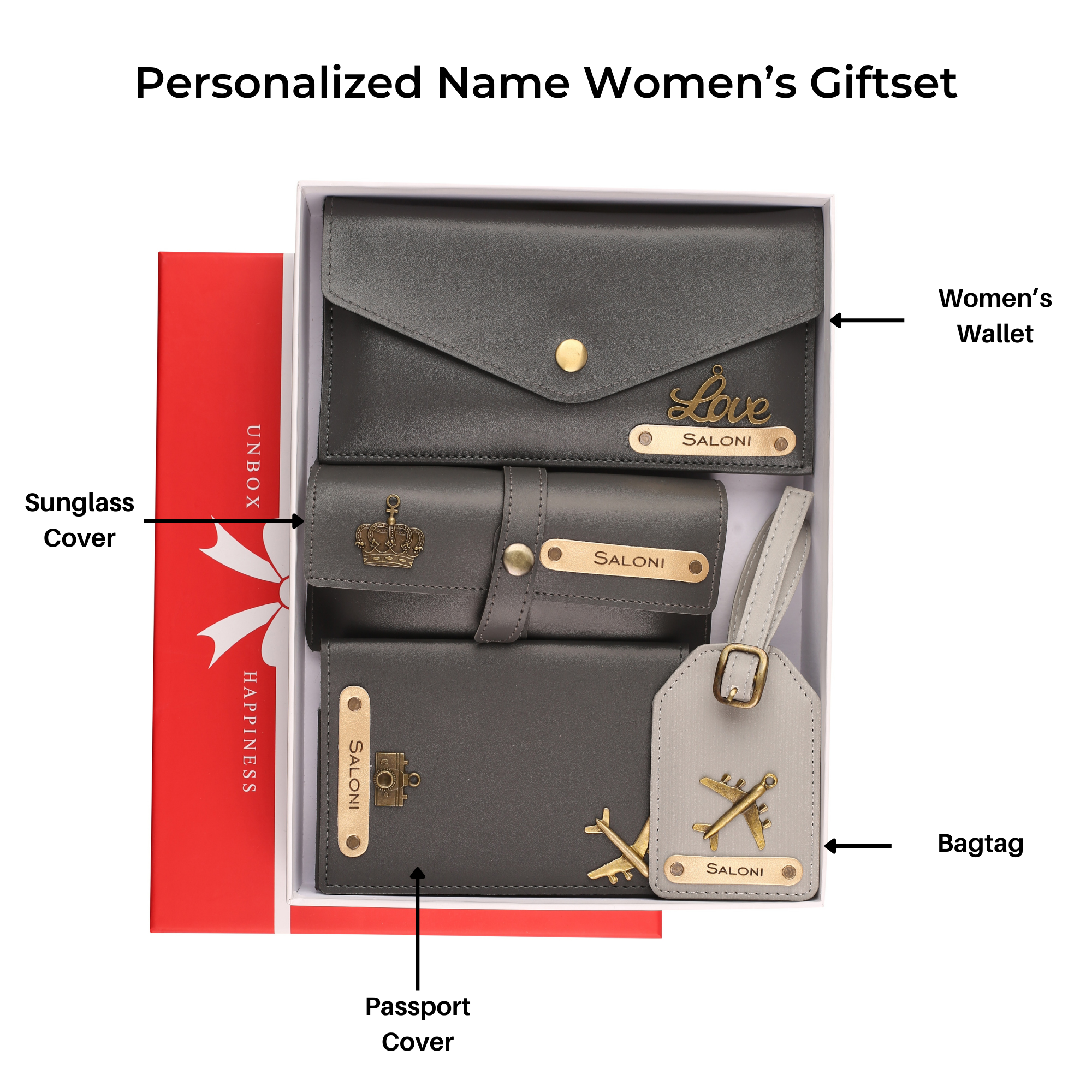 Personalized Womens Giftset (Grey)
