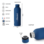 Load image into Gallery viewer, Personalized Diary Pen &amp; Bottle – 3pcsGift Set (Navy Blue)
