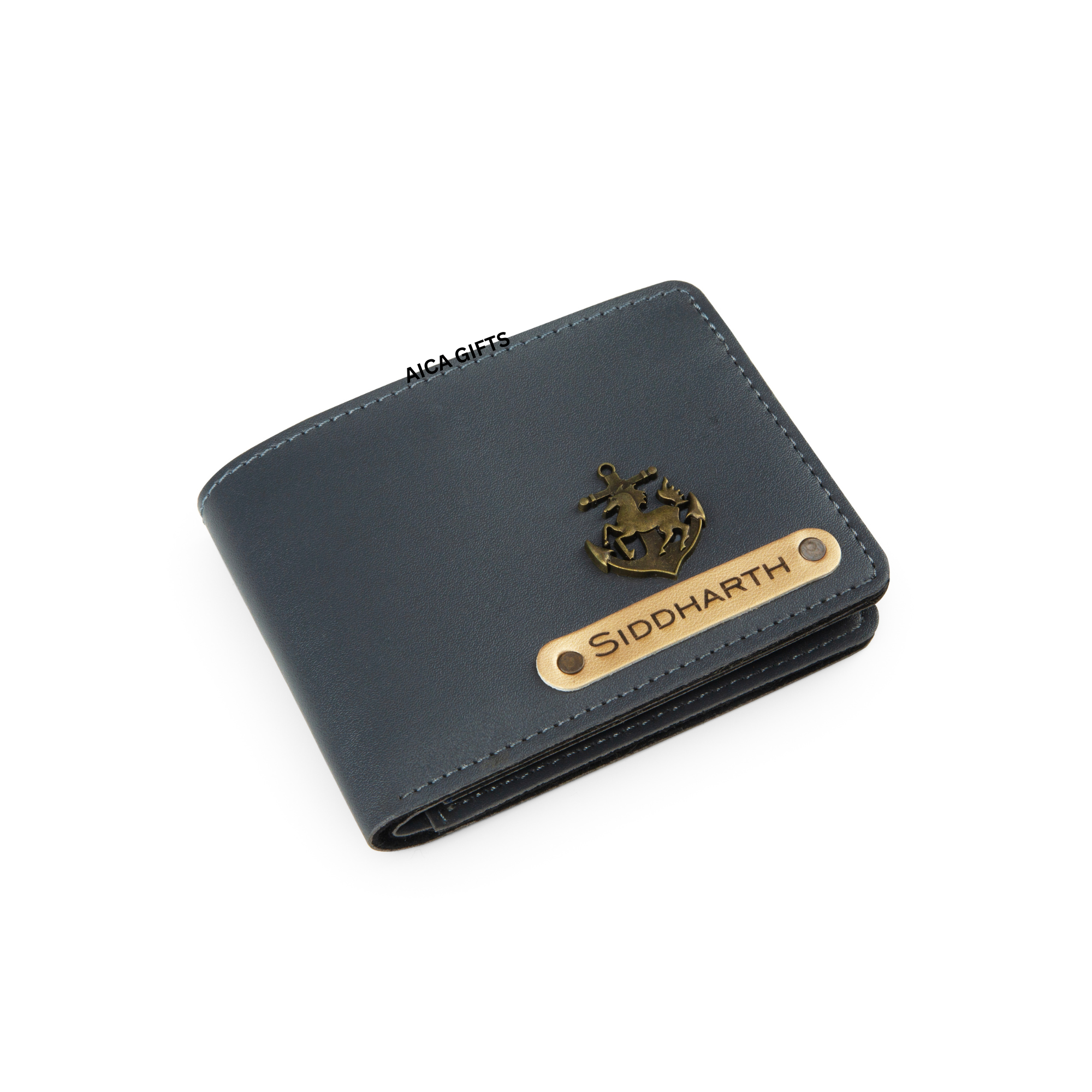 Personalized Mens Wallet (Grey)
