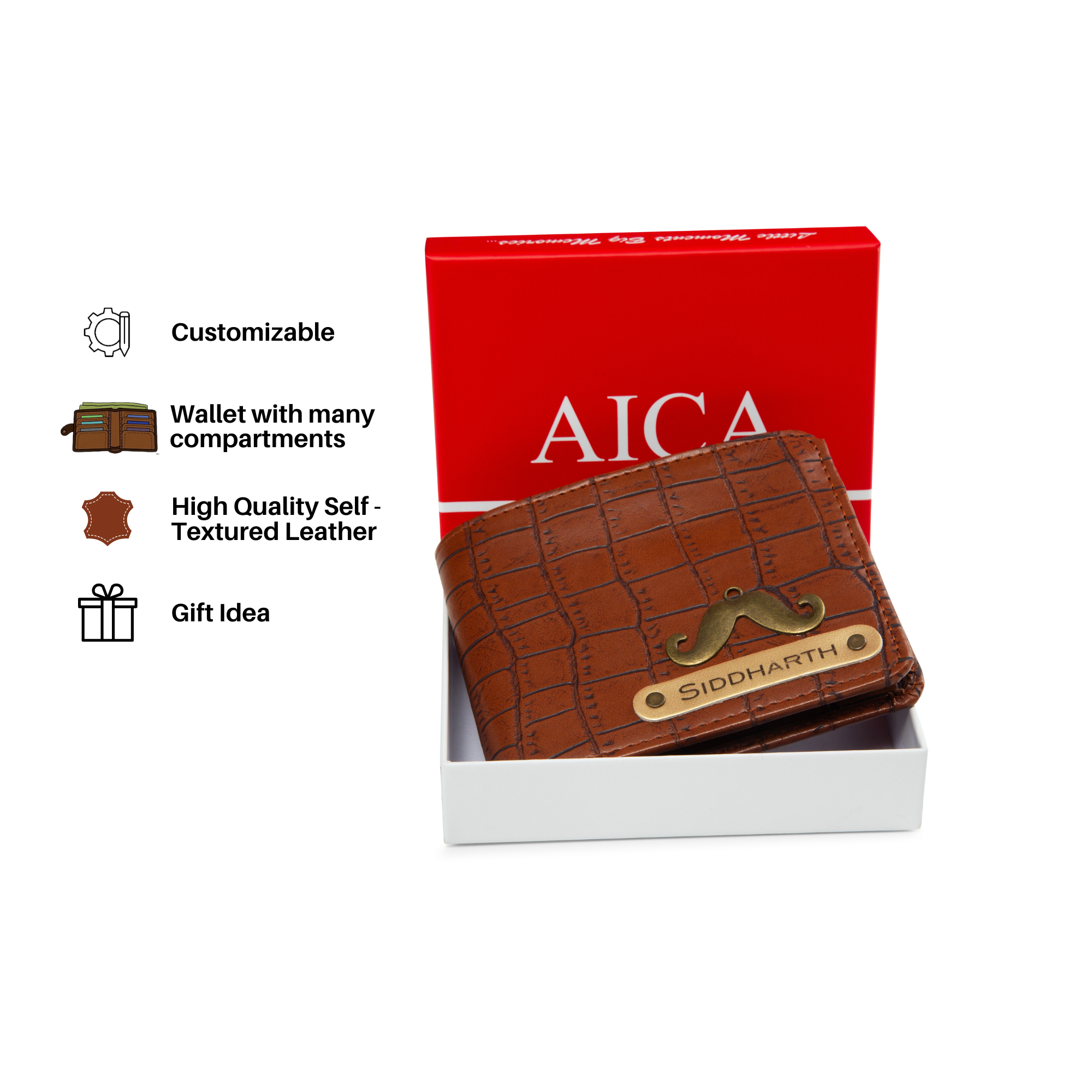 Personalized Self–Textured Mens Wallet