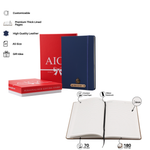 Load image into Gallery viewer, Personalized Diary Pen &amp; Bottle – 3pcsGift Set (Navy Blue)
