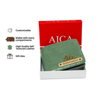 Personalized Self – Textured Mens Wallet (MintGreen)