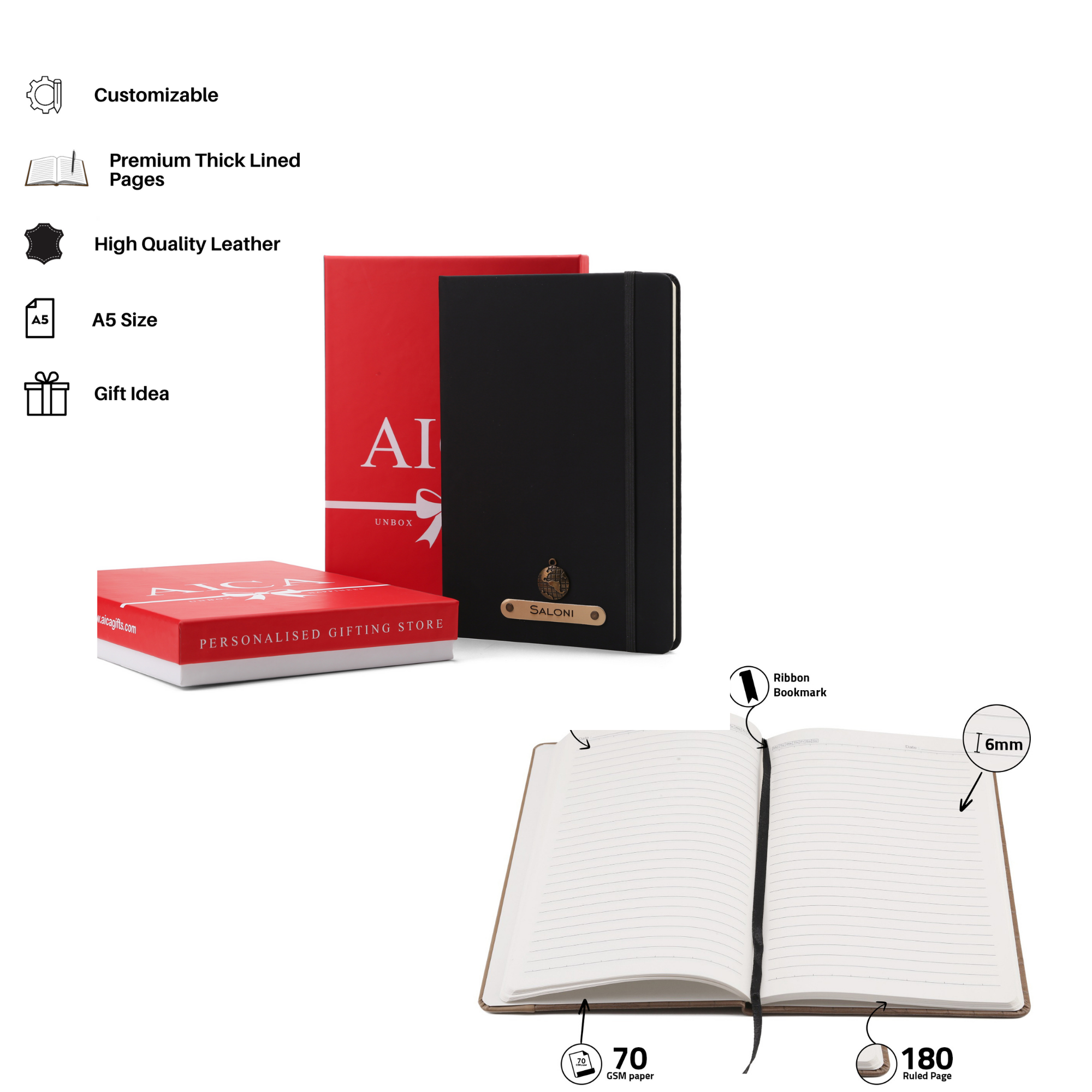 Personalized Diary Pen & Bottle – 3pcsGift Set All