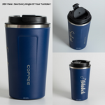 Load image into Gallery viewer, Personalized Coffee Tumbler -NavyBlue
