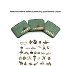 Personalized Self – Textured Mens Wallet (MintGreen)