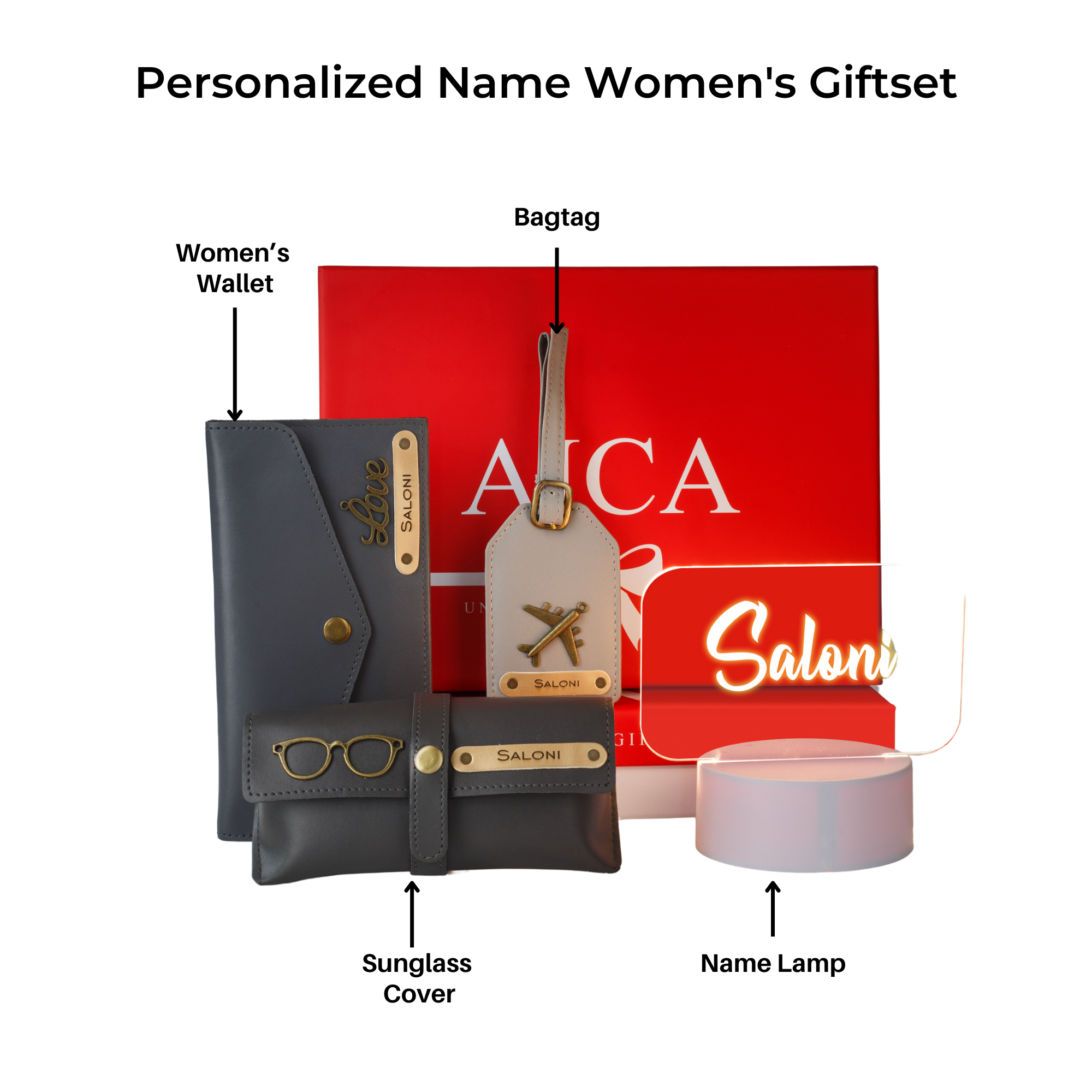 Personalized 4pc Womens Combo Giftset All