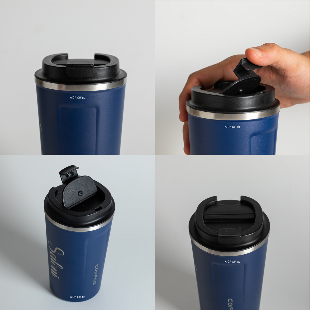 Personalized Coffee Tumbler -NavyBlue