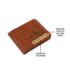 Personalized Self – Textured Mens Wallet (TanBrown)