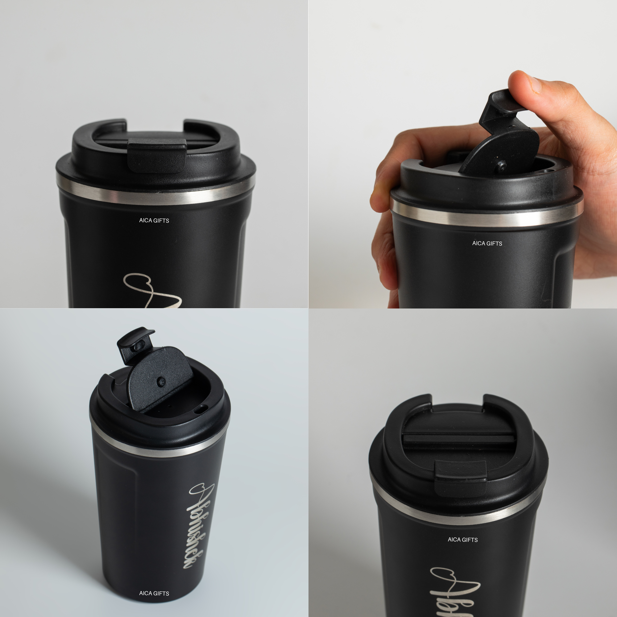 Personalized Coffee Tumbler -Black