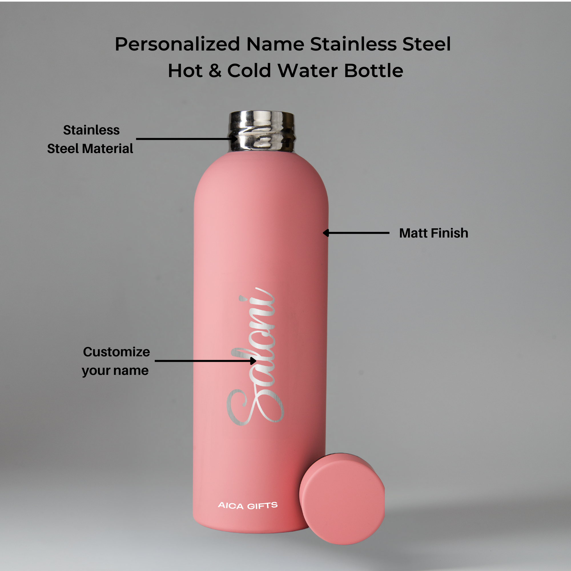 Personalized Bottle - NudePink