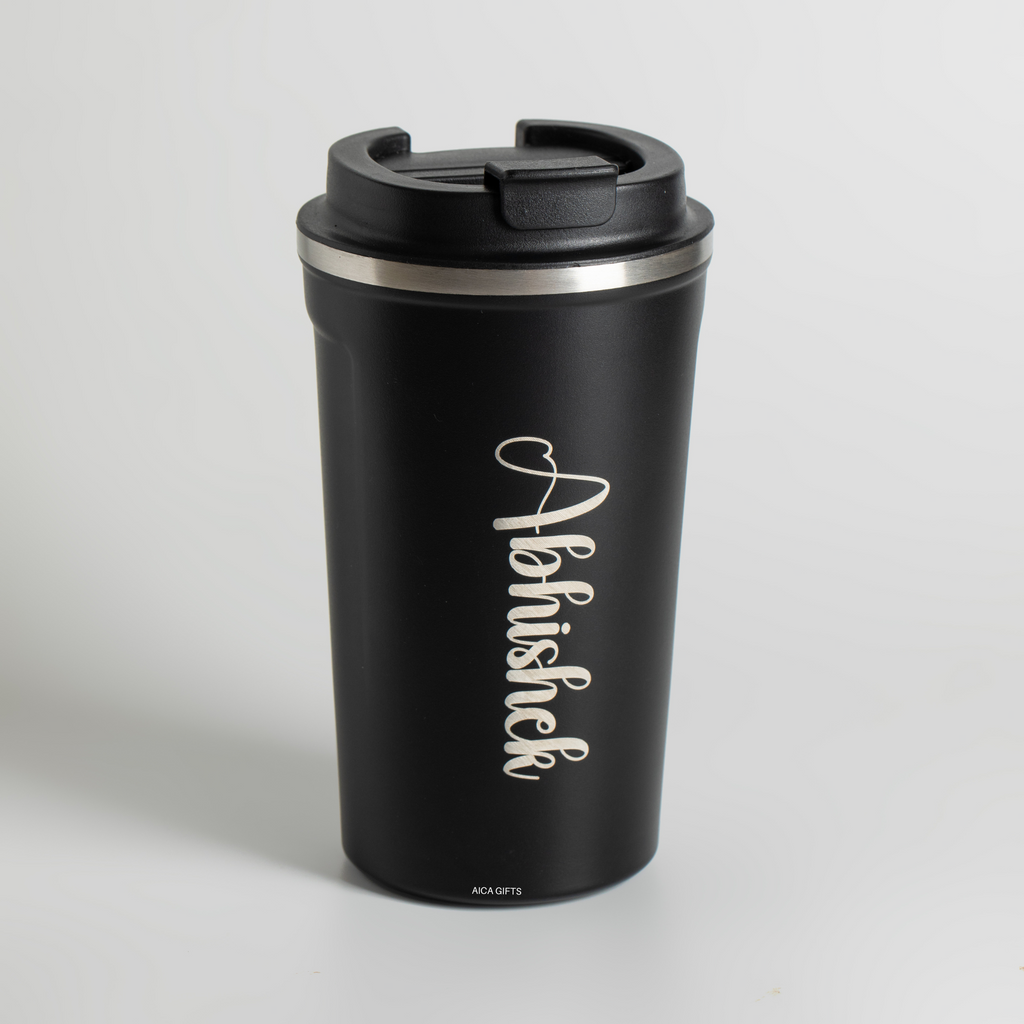 Personalized Coffee Tumbler -Black