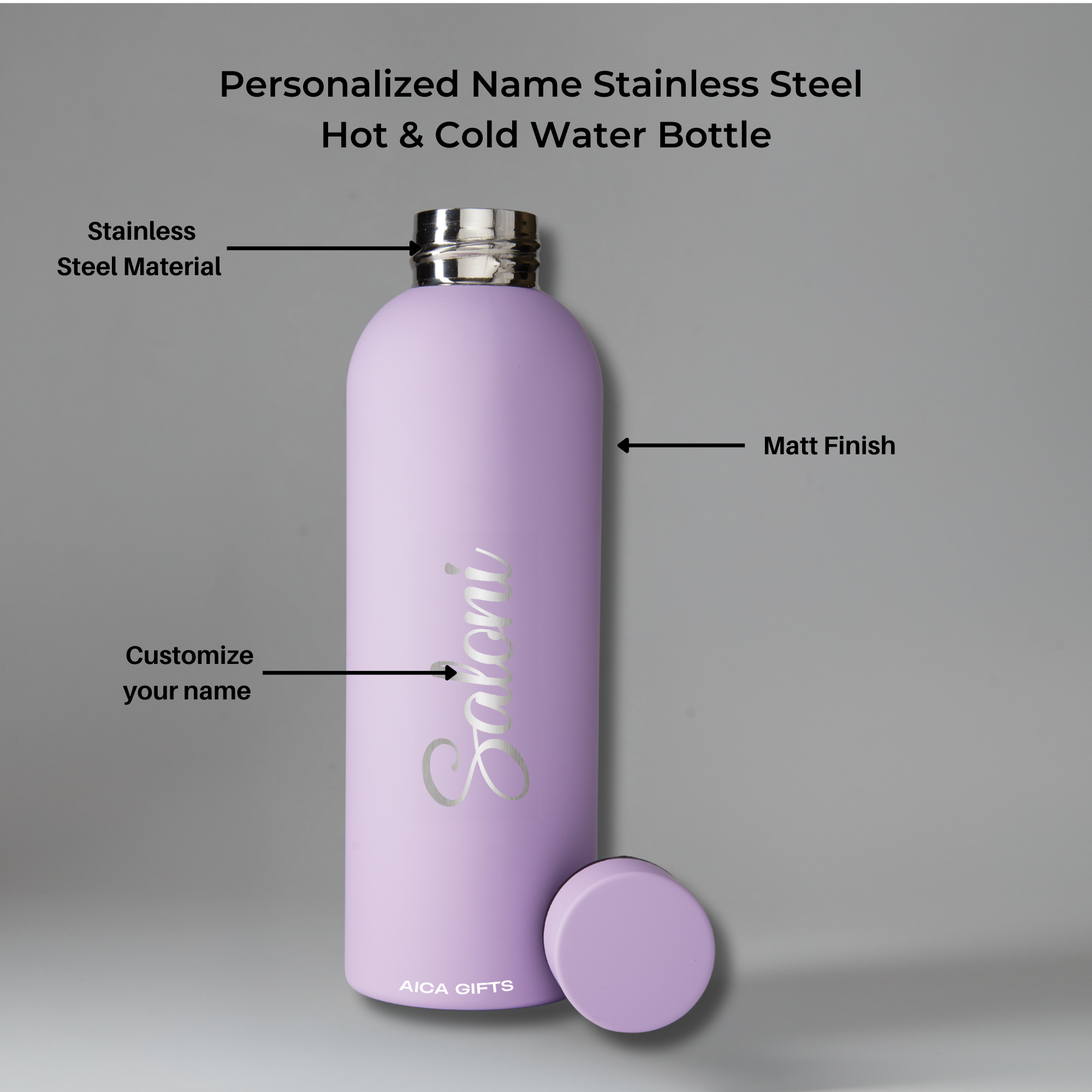 Personalized Bottle - Baby Purple