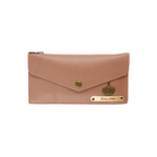 AICA Personalised Name & Charm Leather Wallet Gift for Women (Bedge Brown) | Gifts for Mom Sister Girl Friends