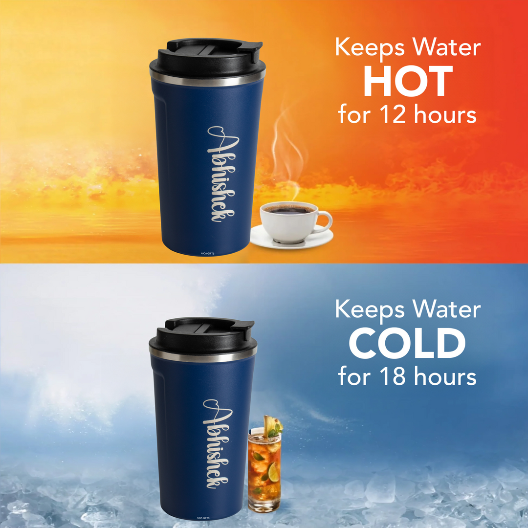 Personalized Coffee Tumbler -NavyBlue