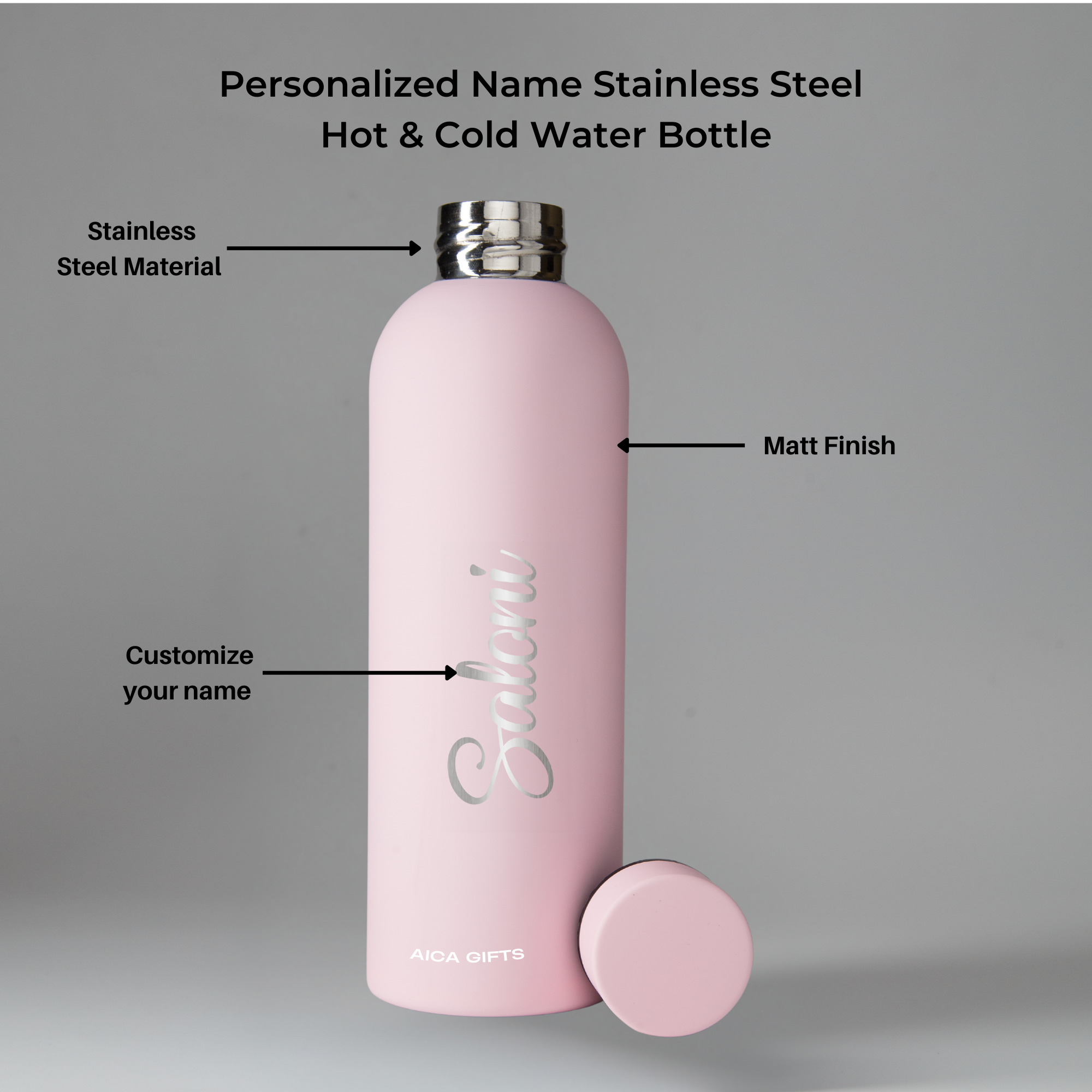 Personalized Bottle - BabyPink