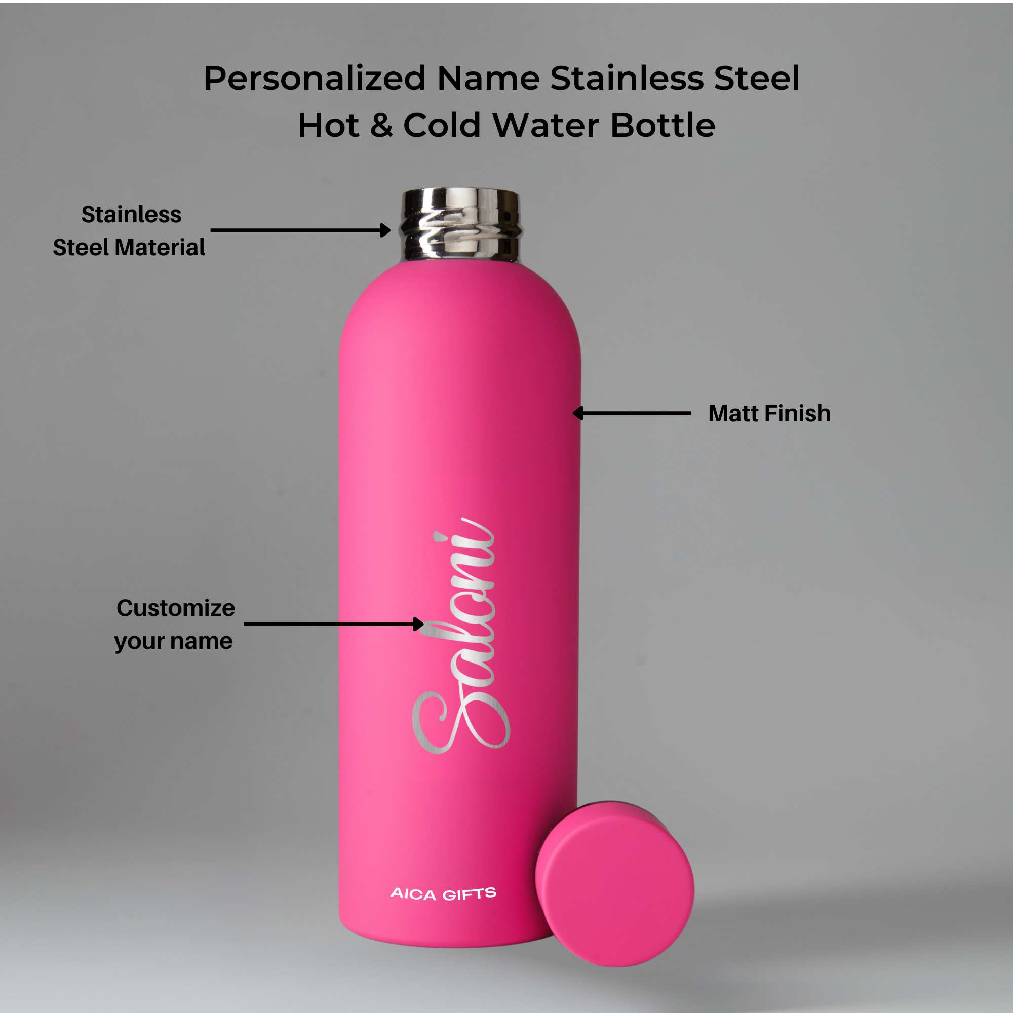 Personalized Bottle - DarkPink