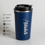 Load image into Gallery viewer, Personalized Coffee Tumbler -NavyBlue
