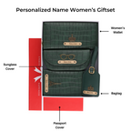 Personalized Self-Textured Womens GiftSet (DarkGreen)