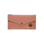 AICA Personalised Name & Charm Leather Wallet Gift for Women (Nude Pink) | Mother’s Day Gift for Mom | Gifts for Mom Mother in Law
