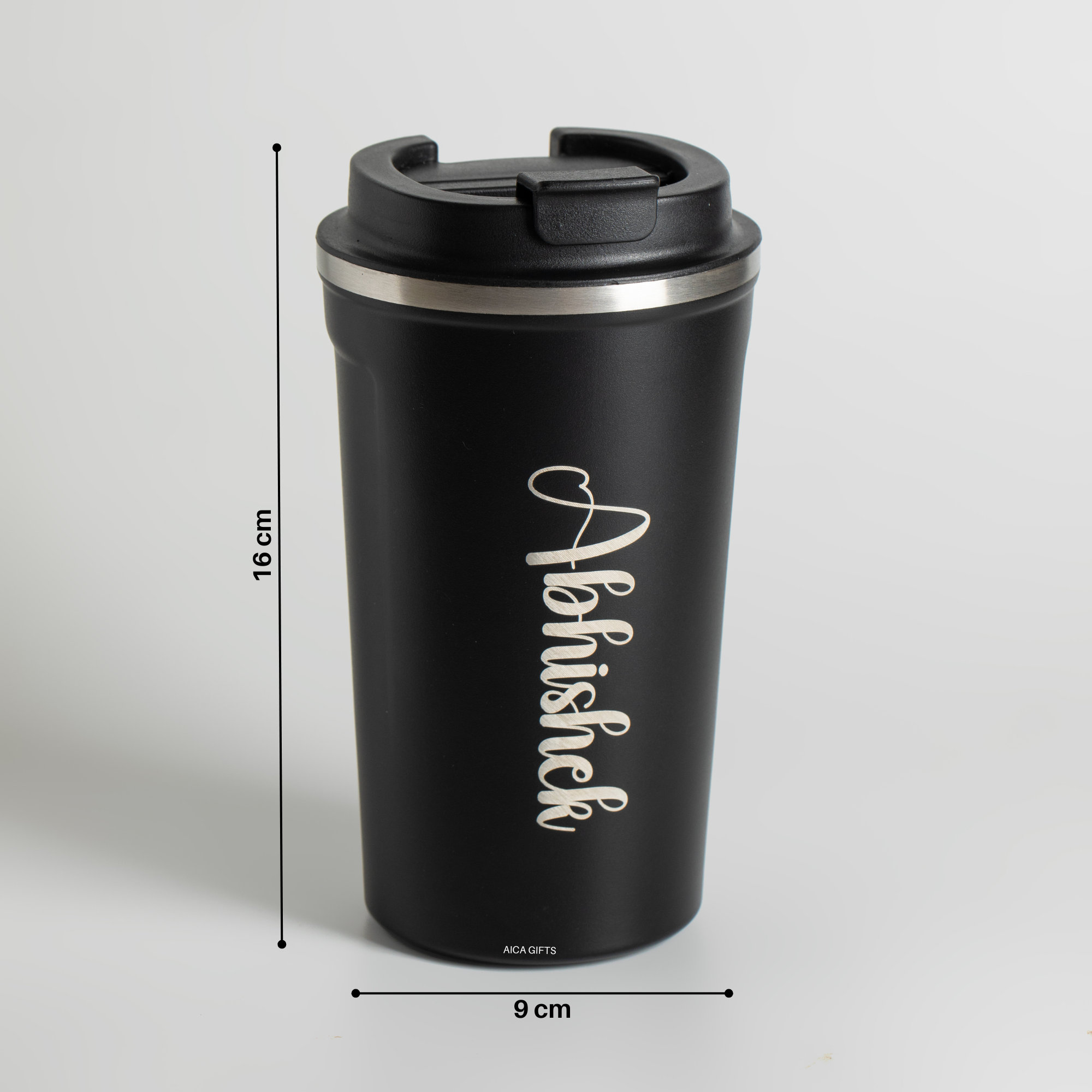 Personalized Coffee Tumbler -Black