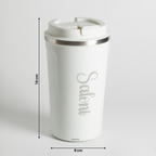Personalized Coffee Tumbler -White