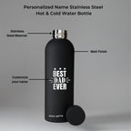 Best Dad Ever Bottle - Black