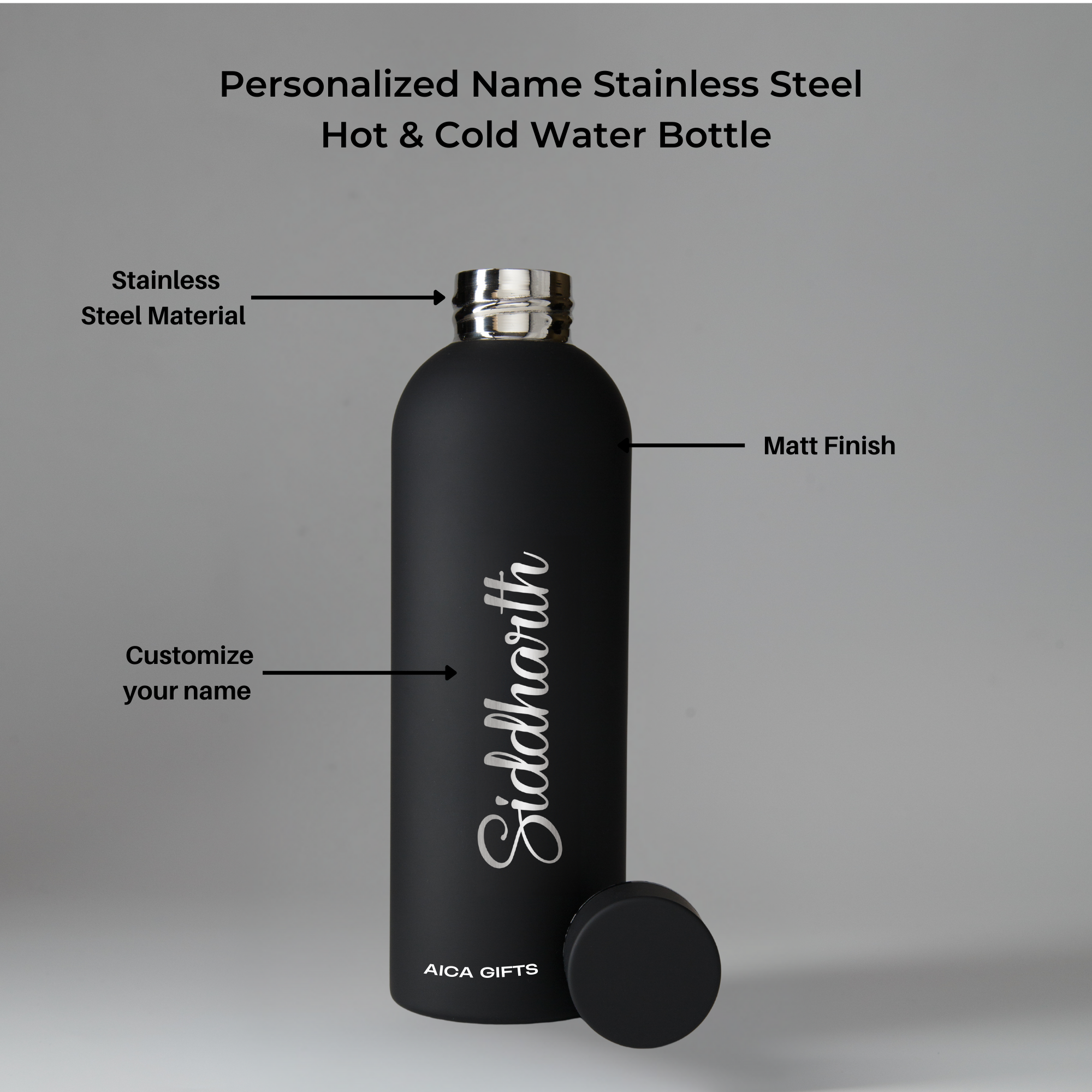 Personalized Bottle - Black