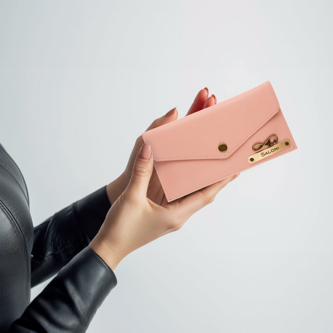 Personalized Womens Wallet -Nudepink
