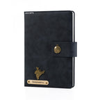Personalized Name Leather Magnetic Diary A5 Size 200 Pages