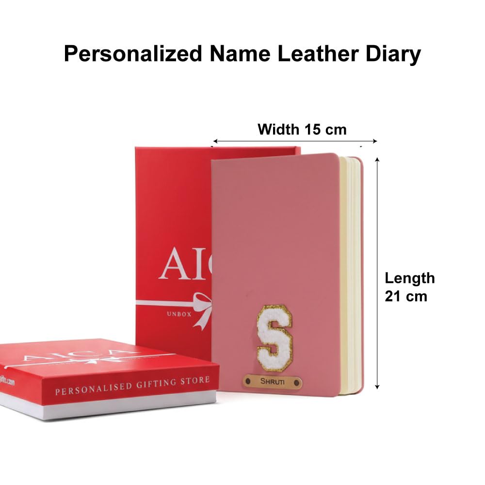 Personalized Name & Embroidery  Patch Diary