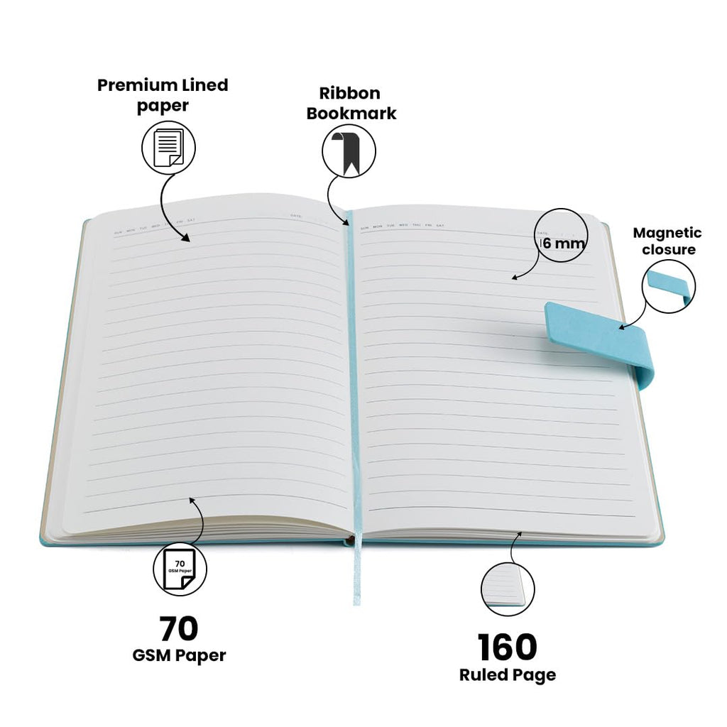 Personalized Self Design Diary - A5 Size 160 Pages