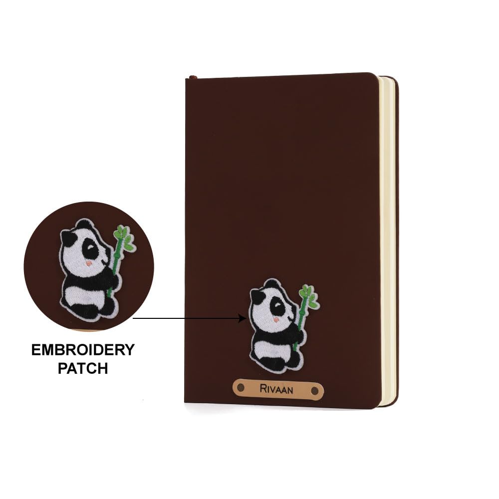 Personalized Name & Embroidery  Patch Diary