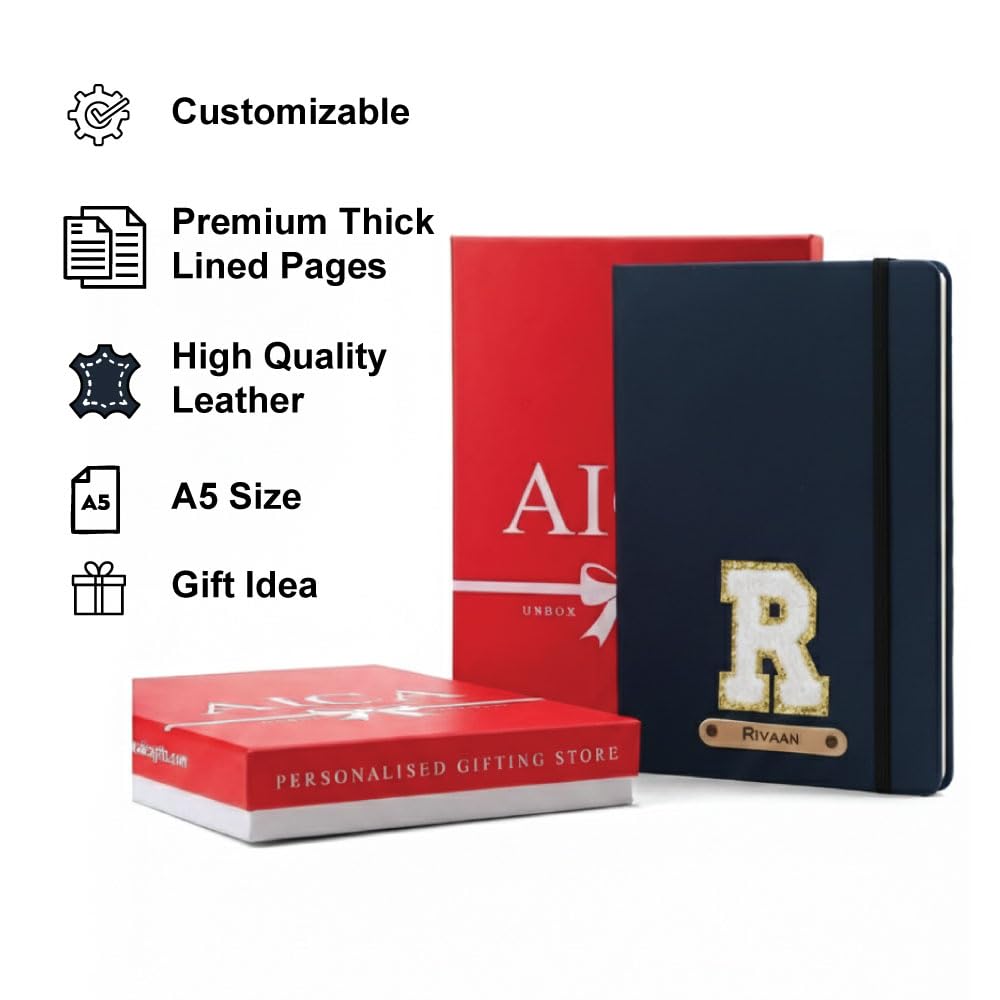 Personalized Name & Embroidery  Patch Diary