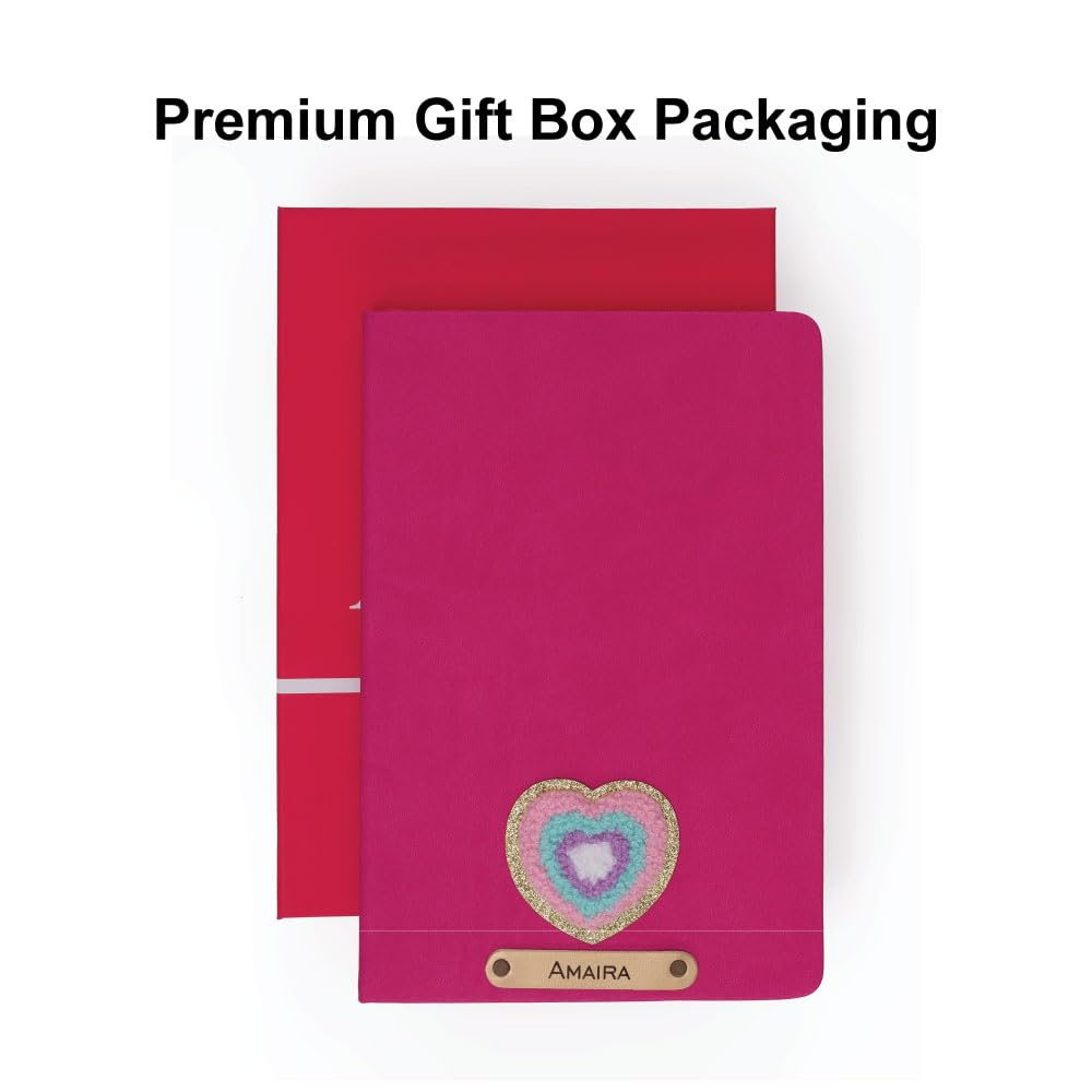 Personalized Name & Embroidery  Patch Diary