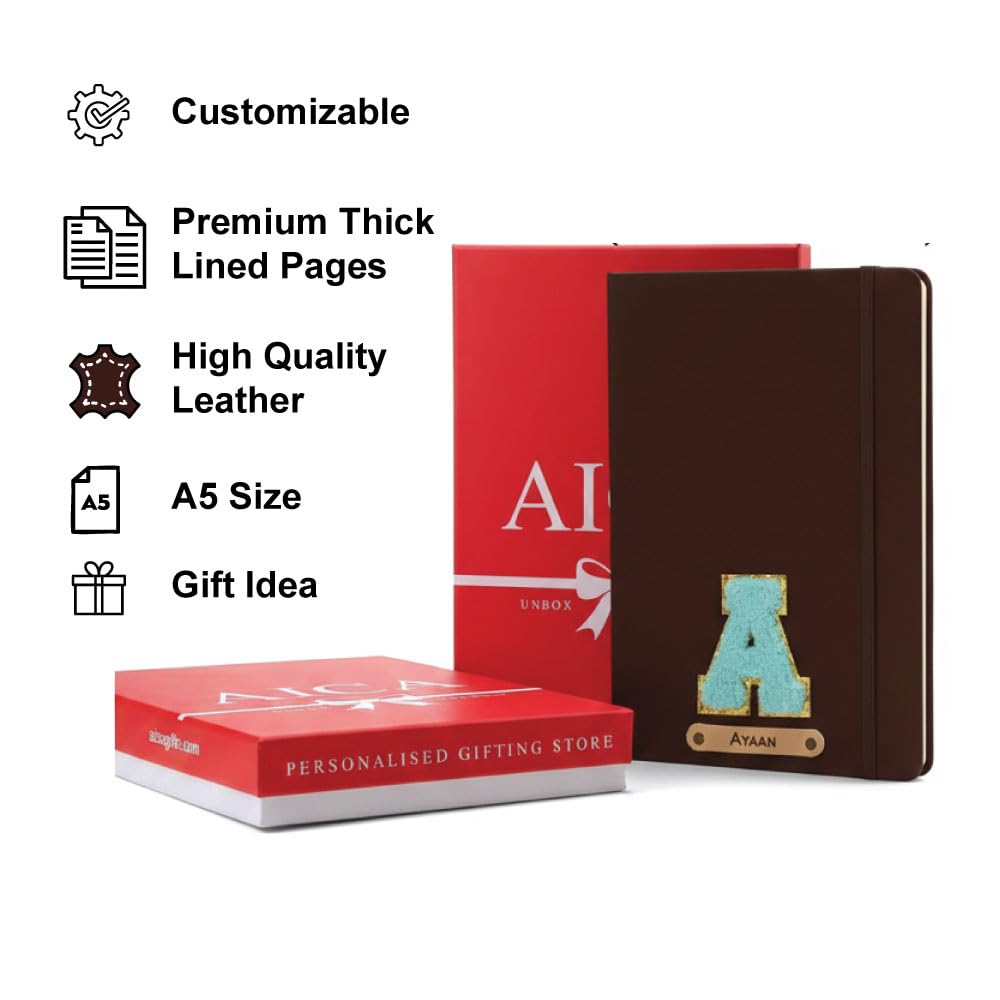 Personalized Name & Embroidery  Patch Diary