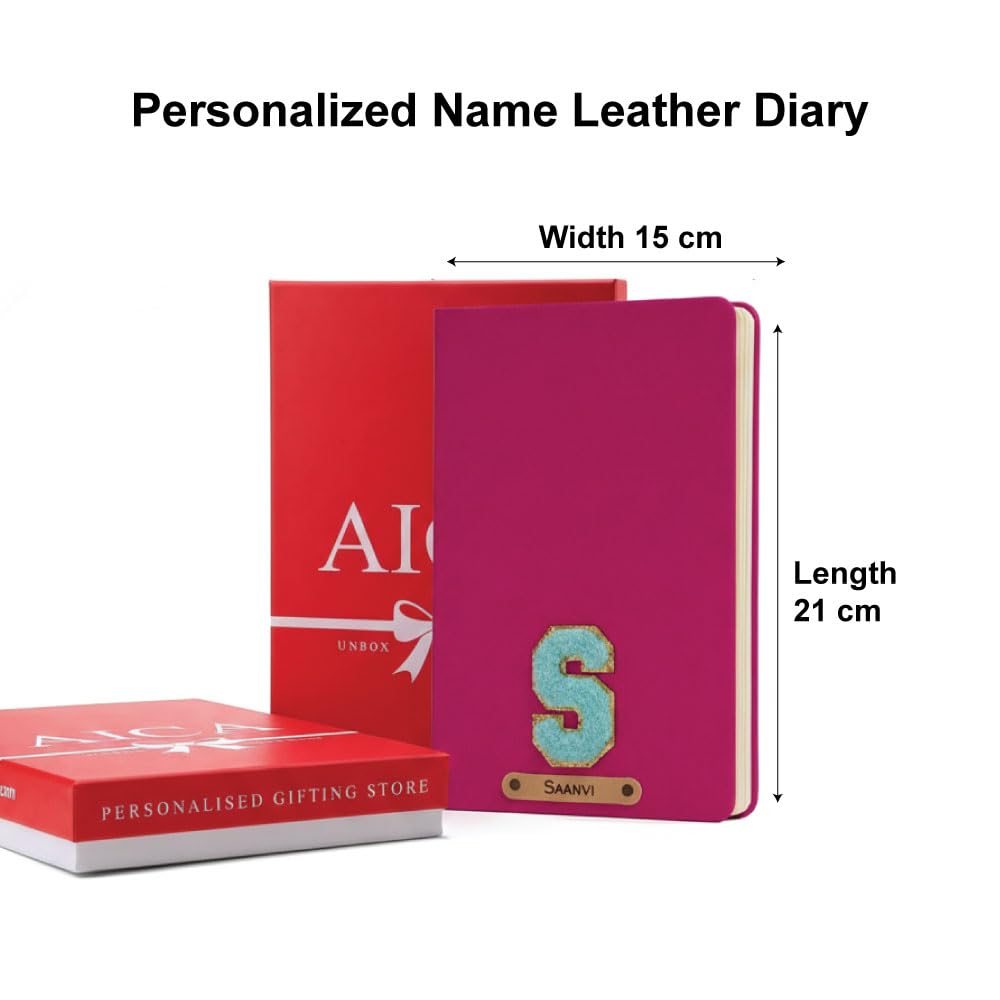 Personalized Name & Embroidery  Patch Diary