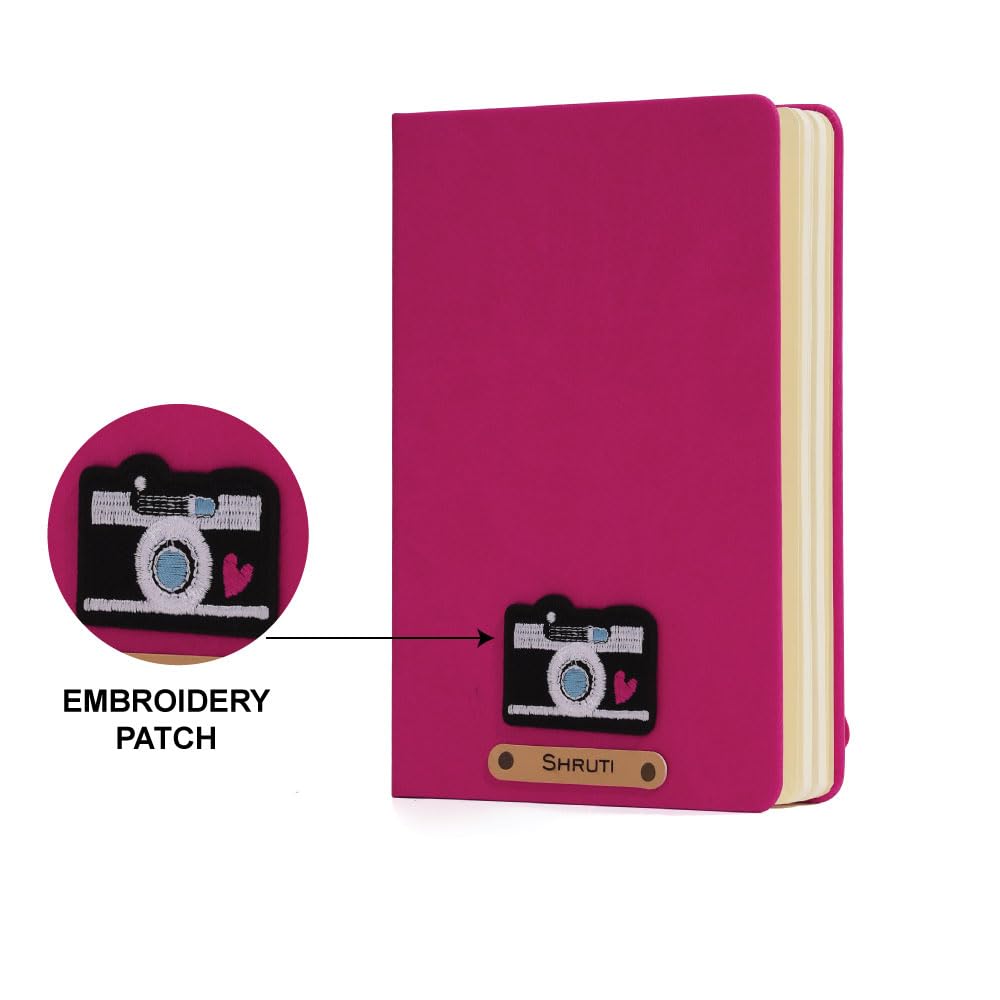 Personalized Name & Embroidery  Patch Diary