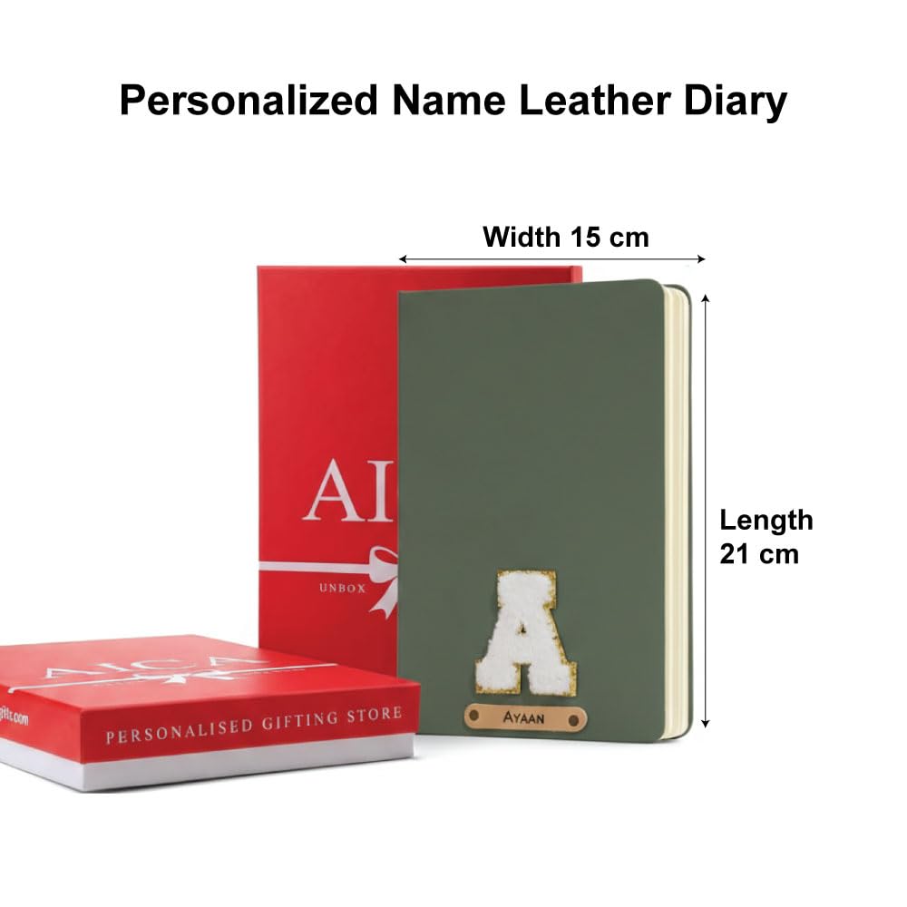 Personalized Name & Embroidery  Patch Diary