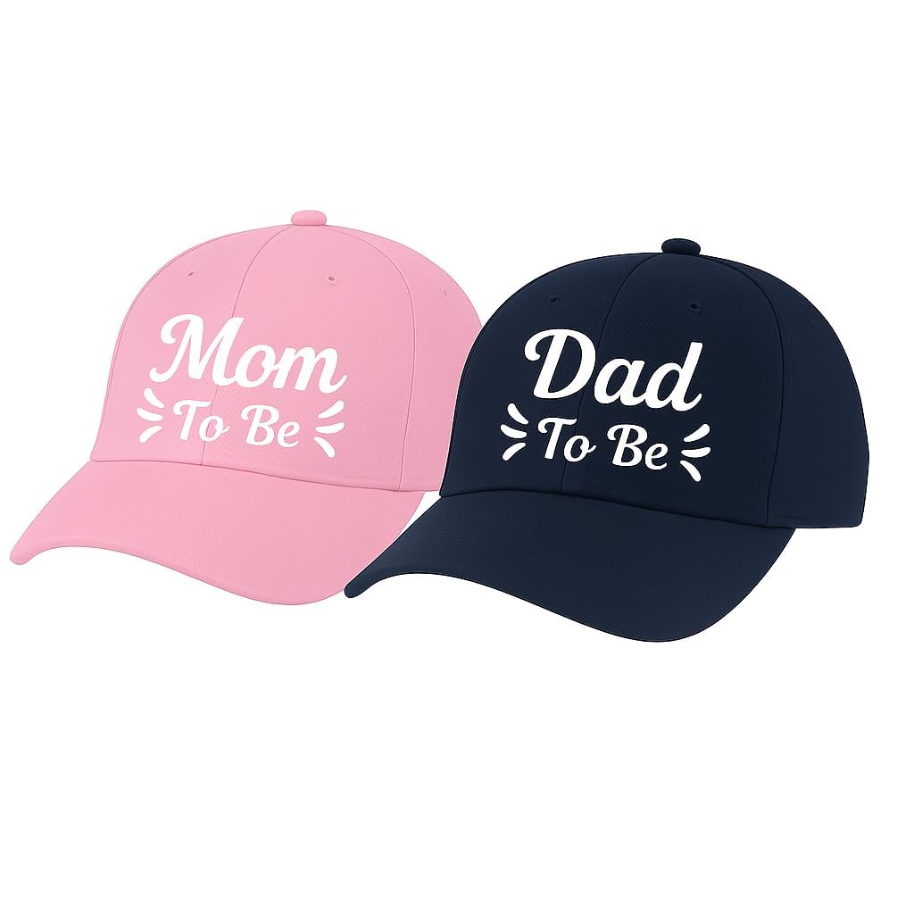 Mom Dad Cap - Blue & Pink