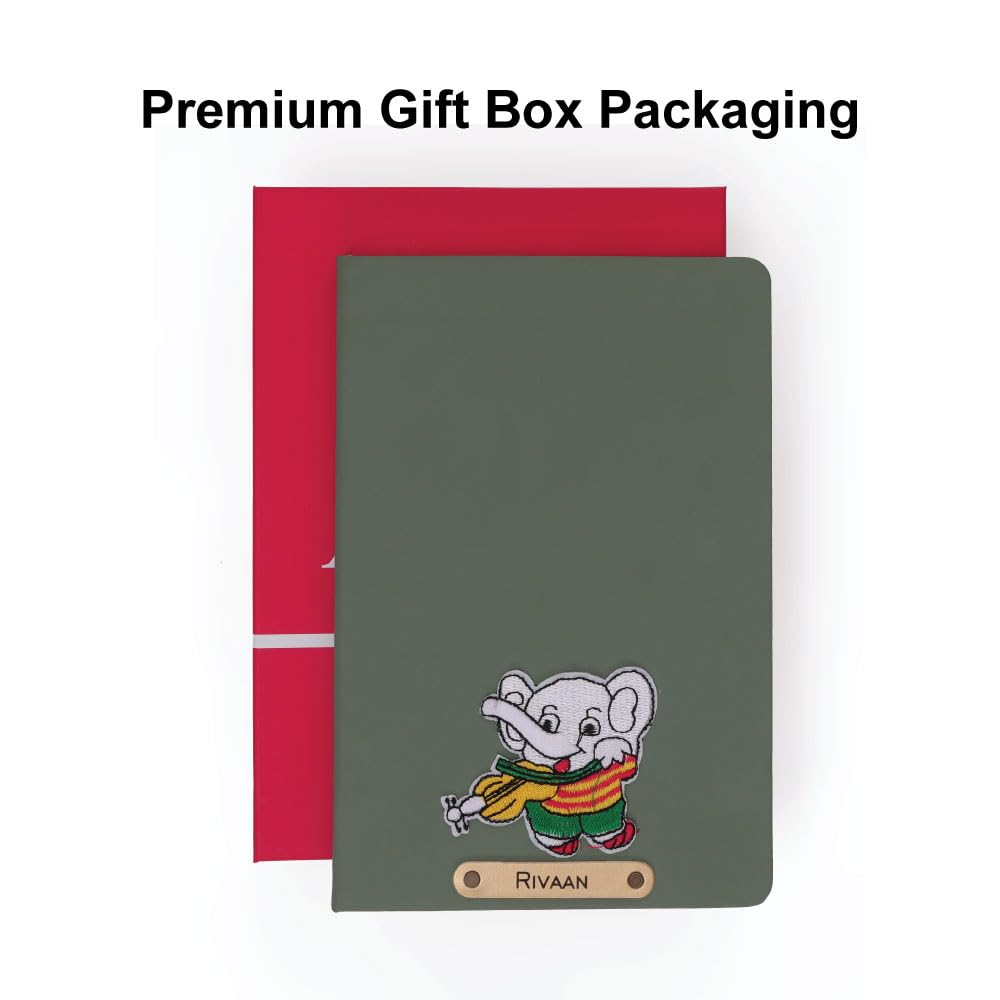 Personalized Name & Embroidery  Patch Diary