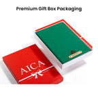 AICA Personalized Name & Charm Leather Notebook Diary -A5 Size, 180 Ruled Pages All