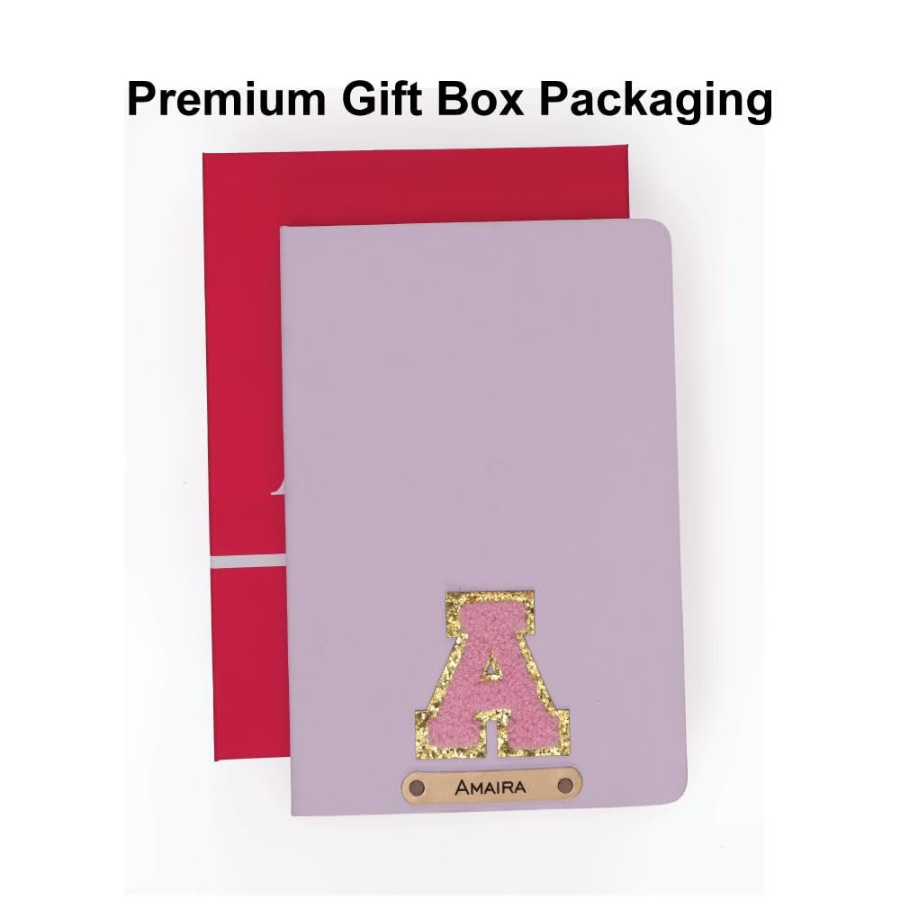 Personalized Name & Embroidery  Patch Diary
