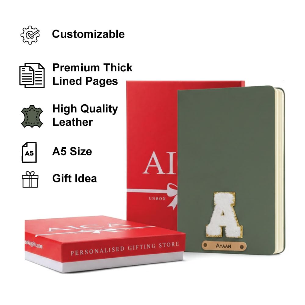 Personalized Name & Embroidery  Patch Diary