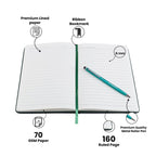 Personalized Magnetic Pen Stick Diary -A5 Size 180 Pages  (Black)