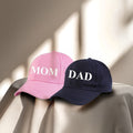 Mom Dad Cap - Blue & Pink