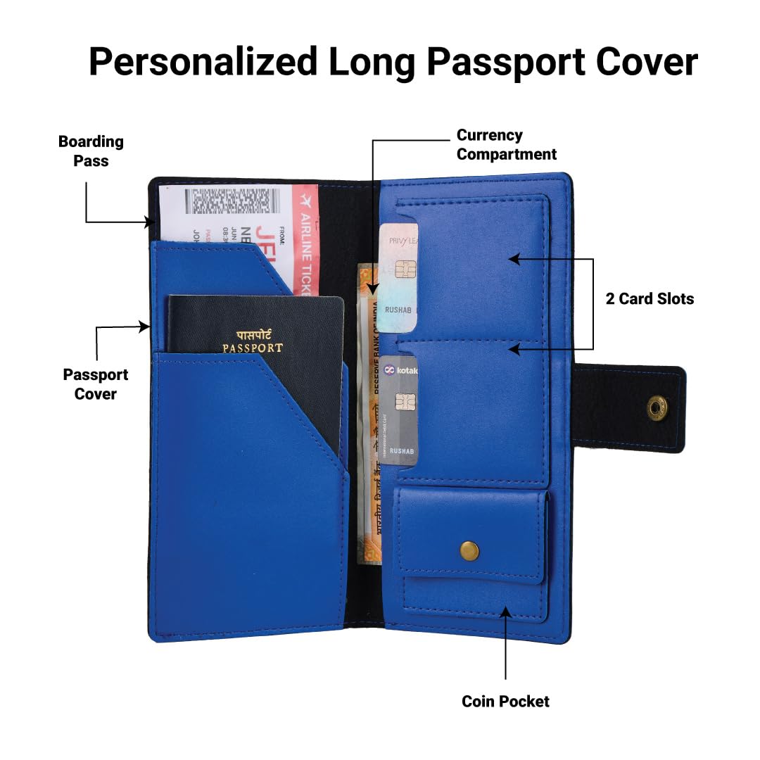 Personalized Long Passport Wallet All