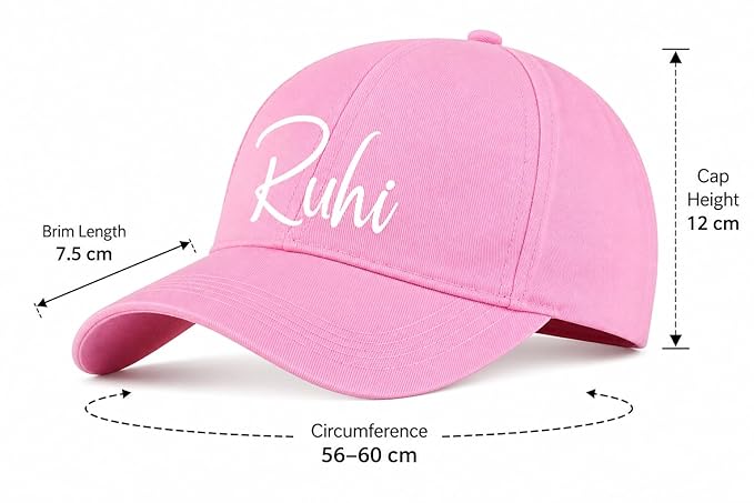 Personalised Cotton Cap – Free Size