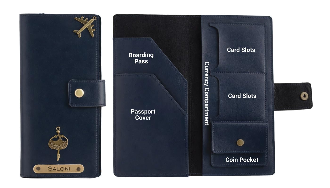 Personalized Long Passport Wallet All