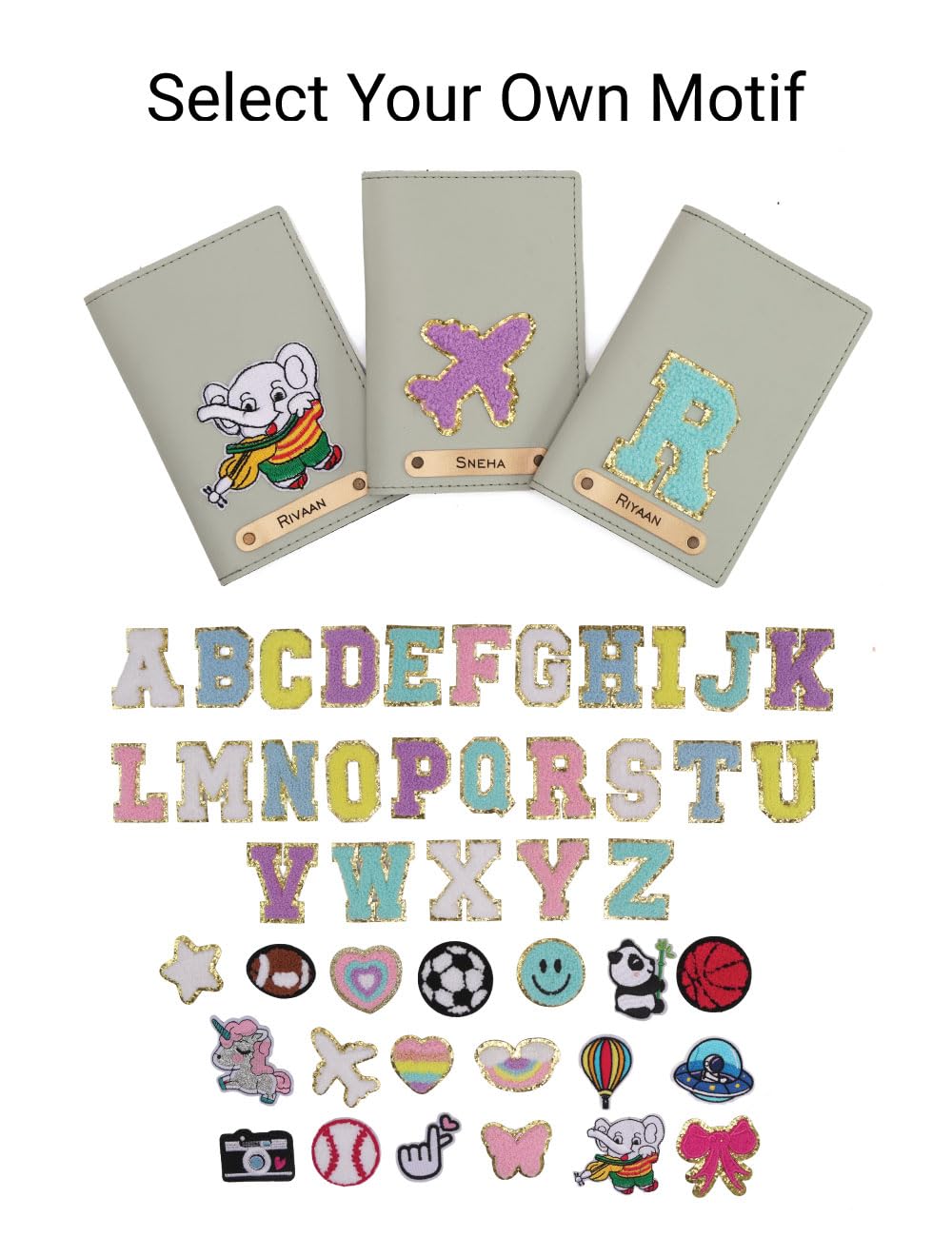Personalized Patch Passport Cover